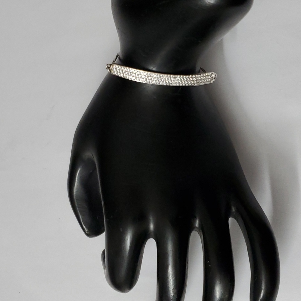 Sterling Silver 925 Bar Bolo Tie Bracelet
